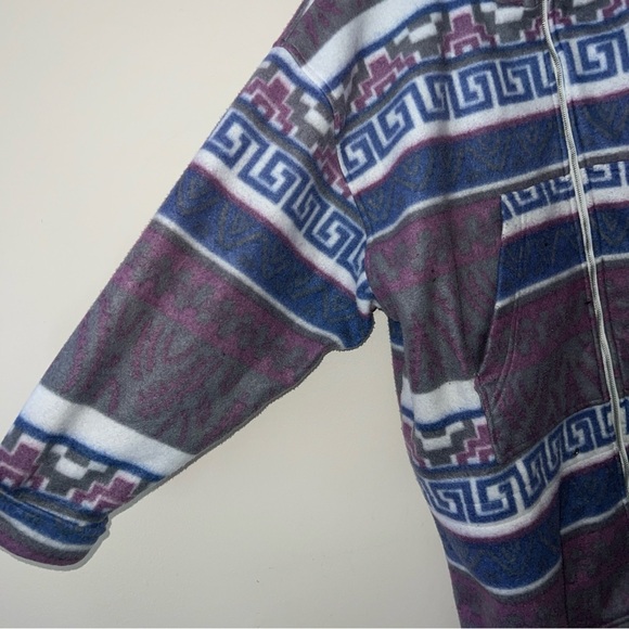 Vintage Northern Climate Women’s Blue Purple Fleece Jacket No tag 2x 3x - Picture 2 of 10